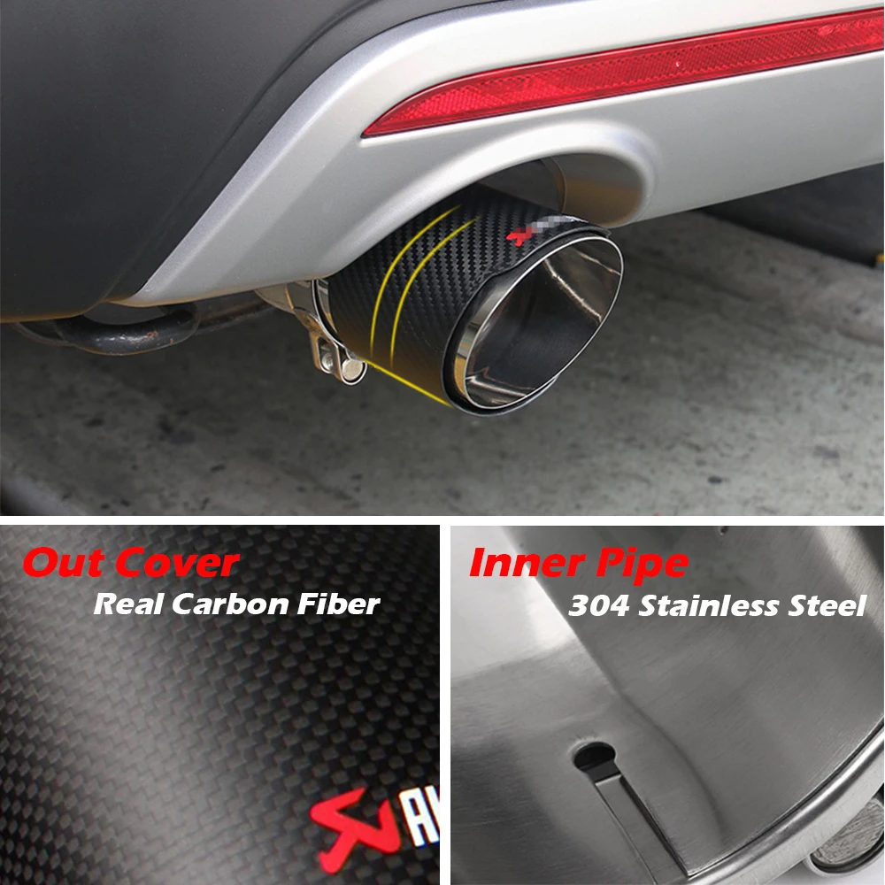 Carbon Fiber Exhaust Tip For Ford Kuga Escape Carbon Fiber Muffler Tips