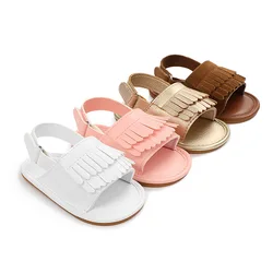 2020 New Baby Boys girls leather Sandals Newborn Baby kids First Walkers Fashion Tassels Soft Sole shoes baby Casual Shoes B1
