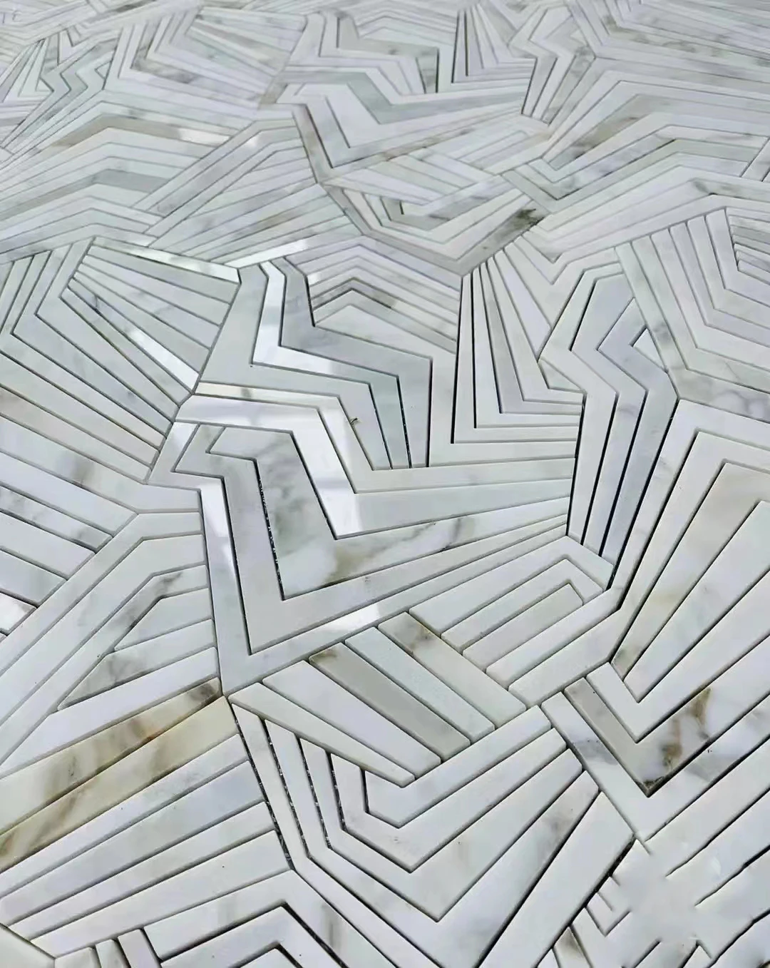 product modern waterjet polished for wall decoration bathroom kitchen marble mosaic tiles marble mosaic tile for pool-2