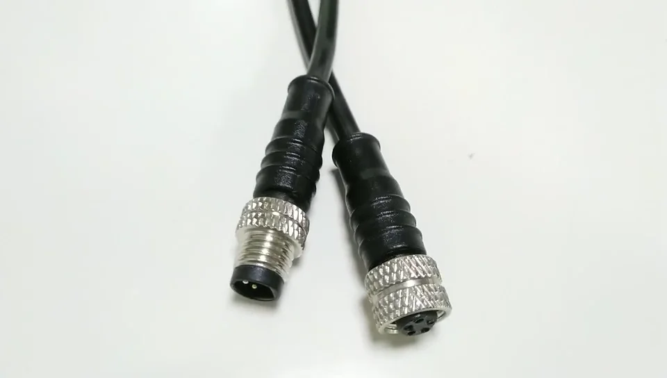 m8连接器4pin公母ip67防水连接器,用于自动化