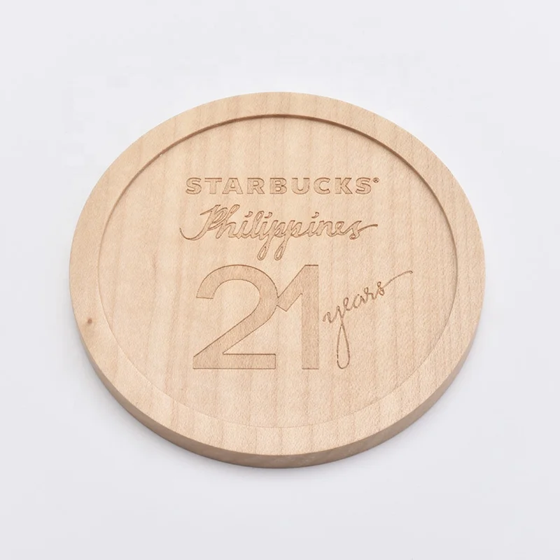 Custom logo printing wooden lid for candle jar wholesales