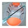 Wholesale cheap plastic see through bottom crystal clear transparent kayak with paddles