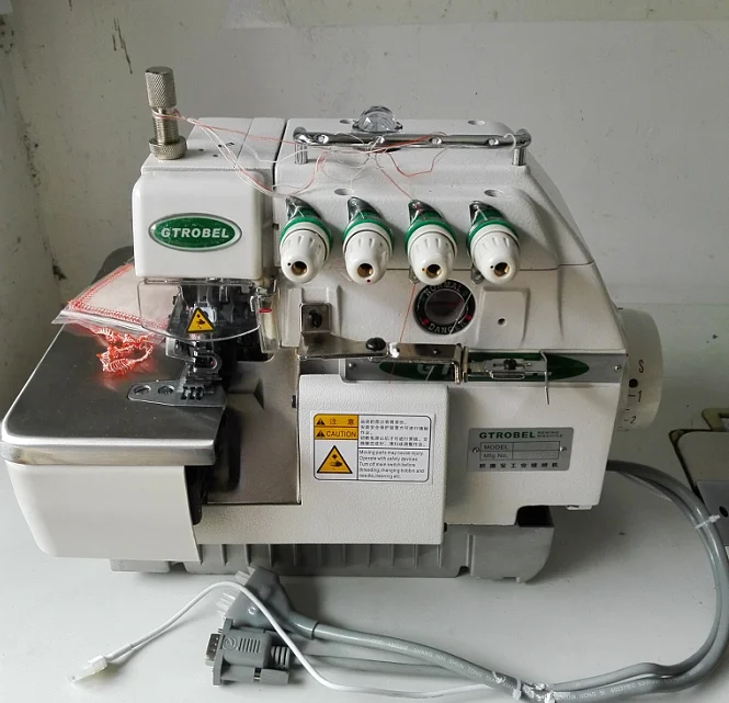 Second Hand Gtrobel Industrial Overlock Machine With Automatic Foot