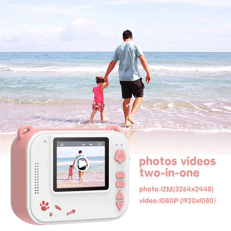 Fun Digital Creative Flip Selfie Instant Print Camera Zero Ink Toy Camera With Print Paper Buy