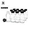 XuZhou Das a box (12 Pack) 1 oz/30ml. Transparent Boston Round combination Black Phenolic Cap