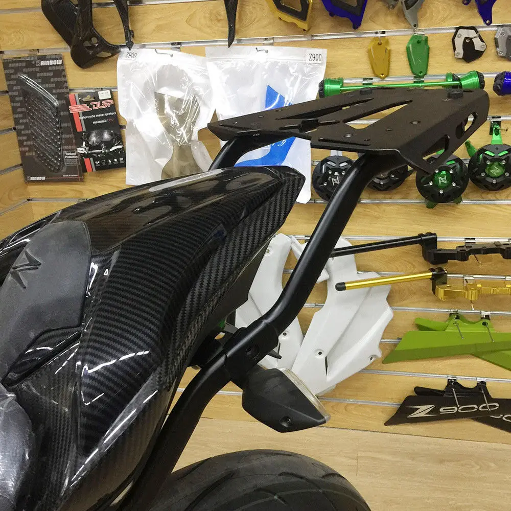 Steel Motorcycle Accessories Black Top Rear Luggage Rack For Kawasaki Z900 2017 2018 Buy Rear