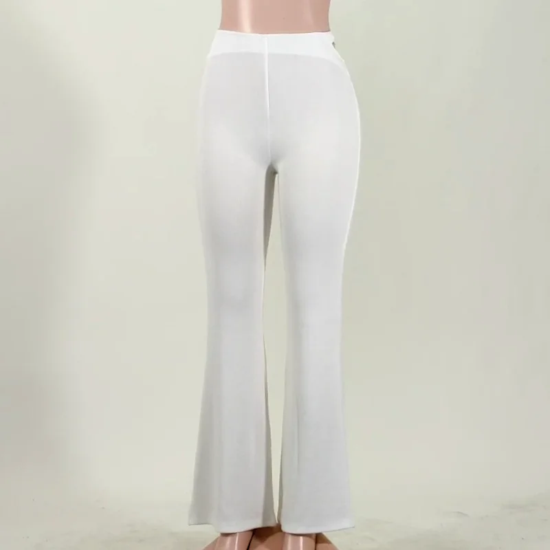 Popular Items White Ribbed Women Pants