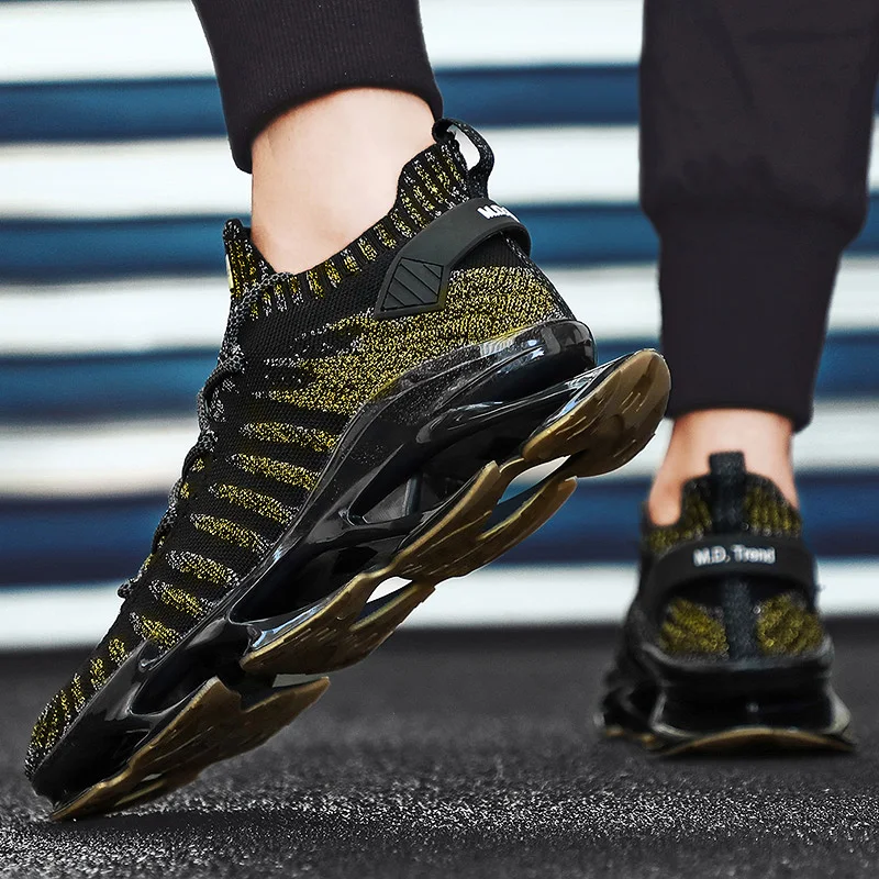 2020最新设计男士春季刀片运动鞋时尚潮流步行鞋