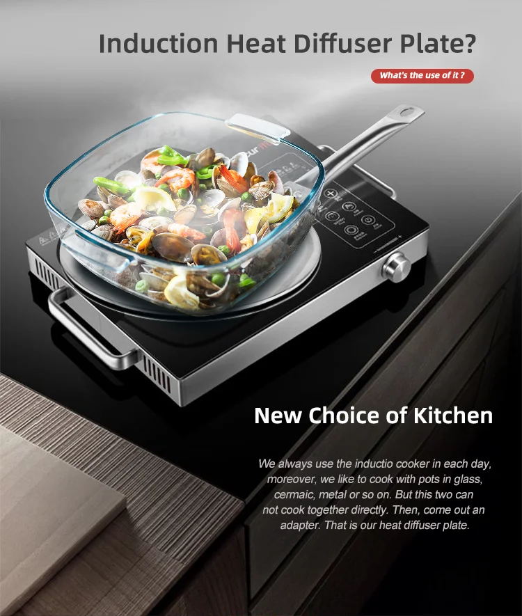 Factory Supply Induction Cooktop Converter Interface Disc Stainless