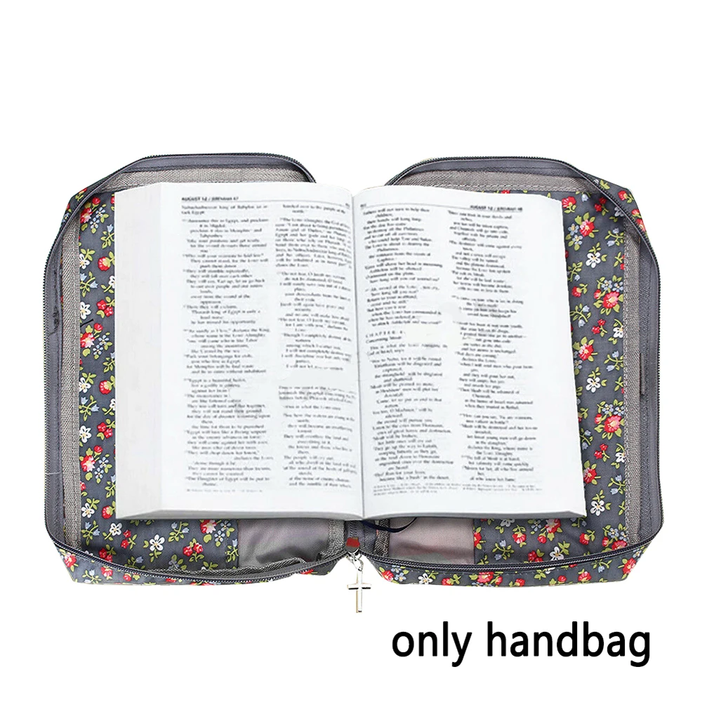 面料圣经书套制造商帆布圣经案例袋与全花印刷