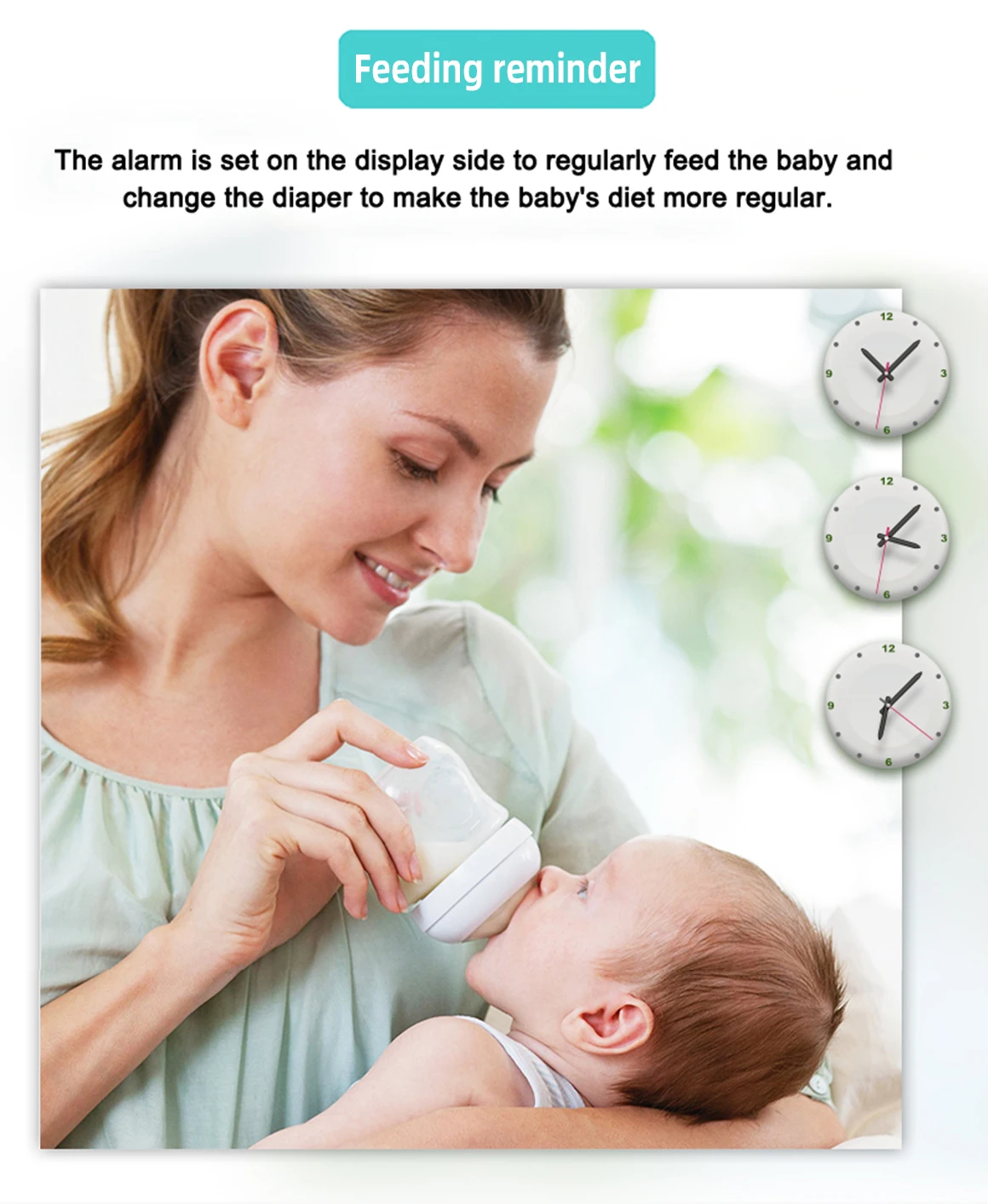 new baby monitor 4.5 inch 720P night vision smart wholesale wireless baby sleep sound monitor with PTZ camera Babyfoon ABM200