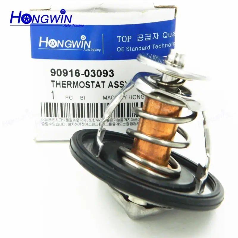 16点 Genuine 90916 03093 Engine Coolant Thermostat for Lexus Toyota