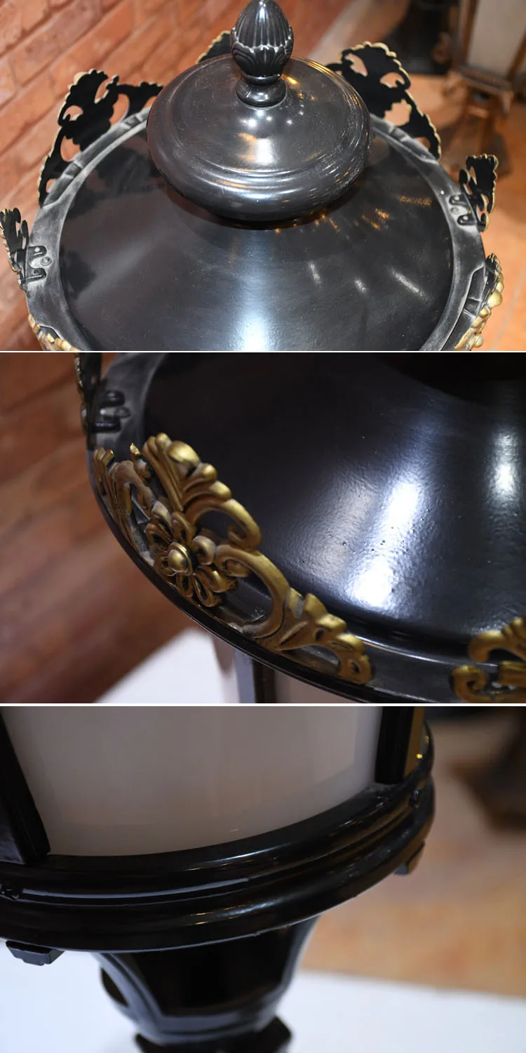 European Style Landscape Lamp outdoor coach pillar lighting gate post garden modern path lamp exterior pillar mount light