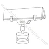 Double hook plastic price tag price display pop price tab hook shelf strips plastic pop clip PP sign holder flag clip