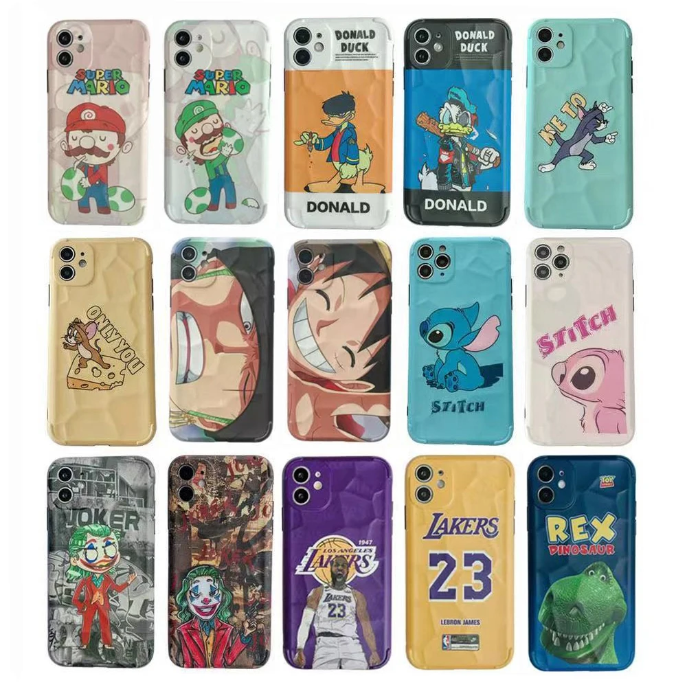 

Famous Luxury Brand Logo IMD Textured Slippy For iPhone 12 11 Mini Pro Max Phone Case Cover