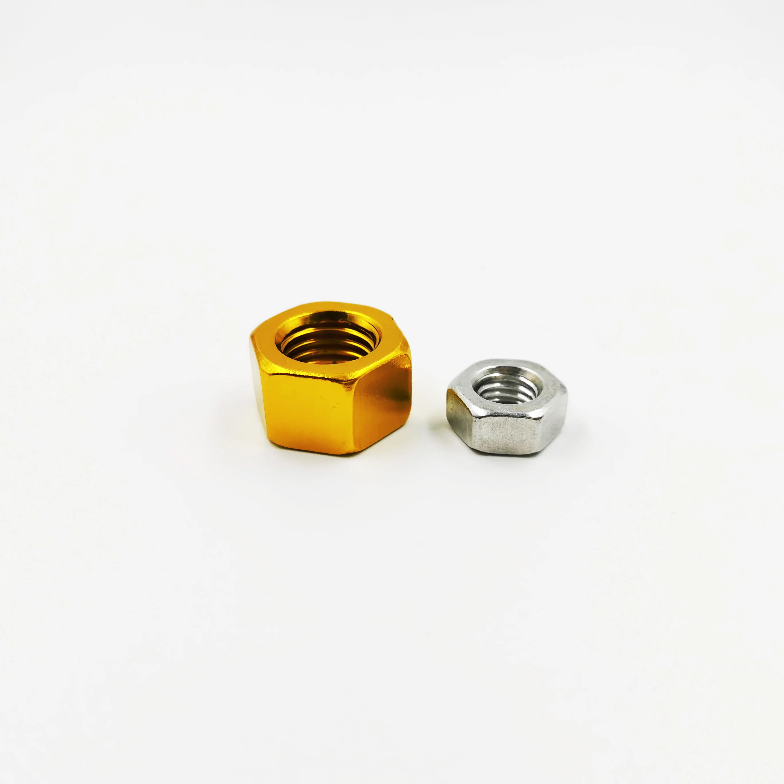 Din934 Aluminum Hex Nuts High Quality Aluminum Material Colored Hex