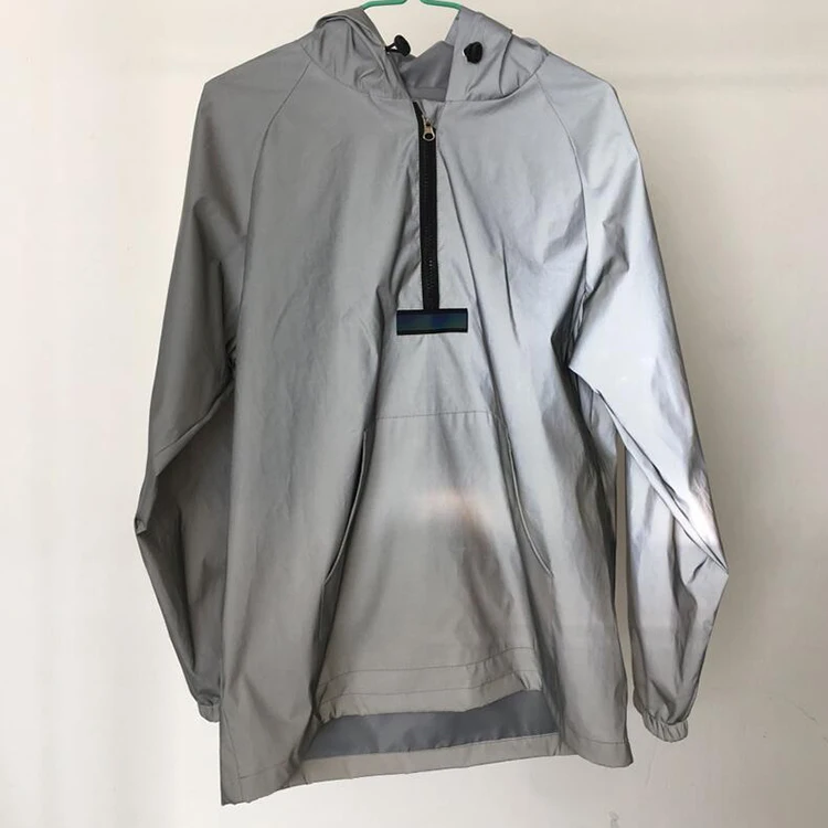 Wholesale Mens Blank Reflective Pullover Windbreaker Jacket - Buy Blank ...