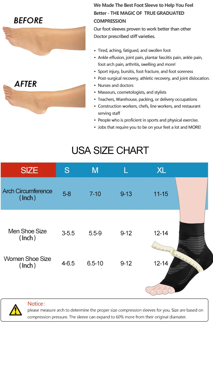 Enerup Durable Breathable Elastic Neoprene Protective Compression Ankle Support Brace Sleeve Supports For Fitness Sports Gym