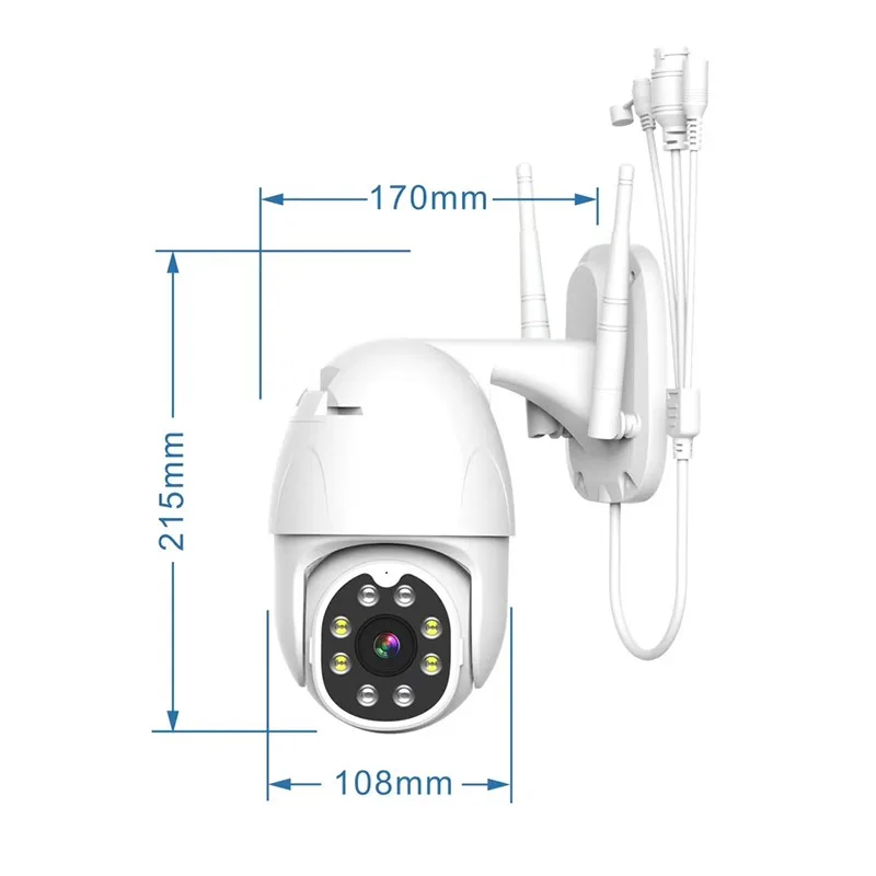 Tuya Smart Life Hd 1080p Waterproof Outdoor Ip Camera P2p Wifi Security