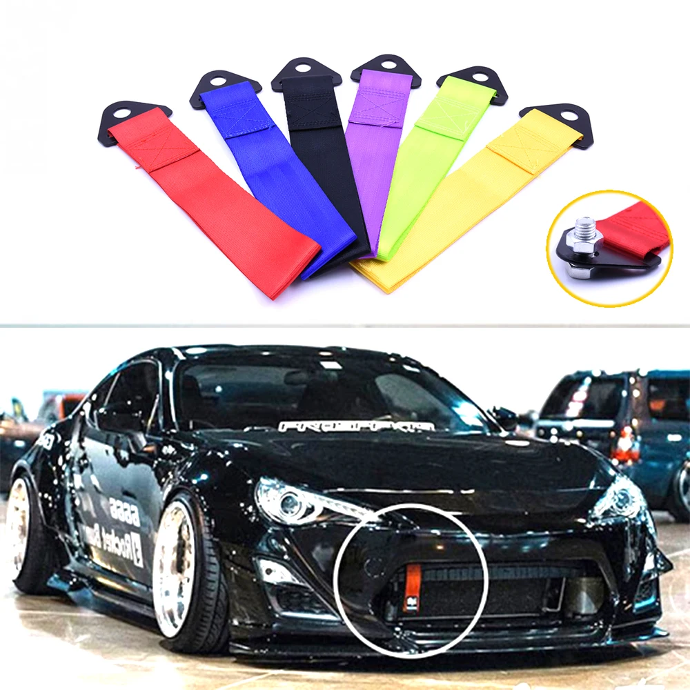 JDM Racing Tow Straps for Recovery Universal Fitment For Drift Track Car 