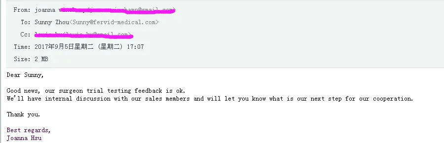 feedback from Joanna