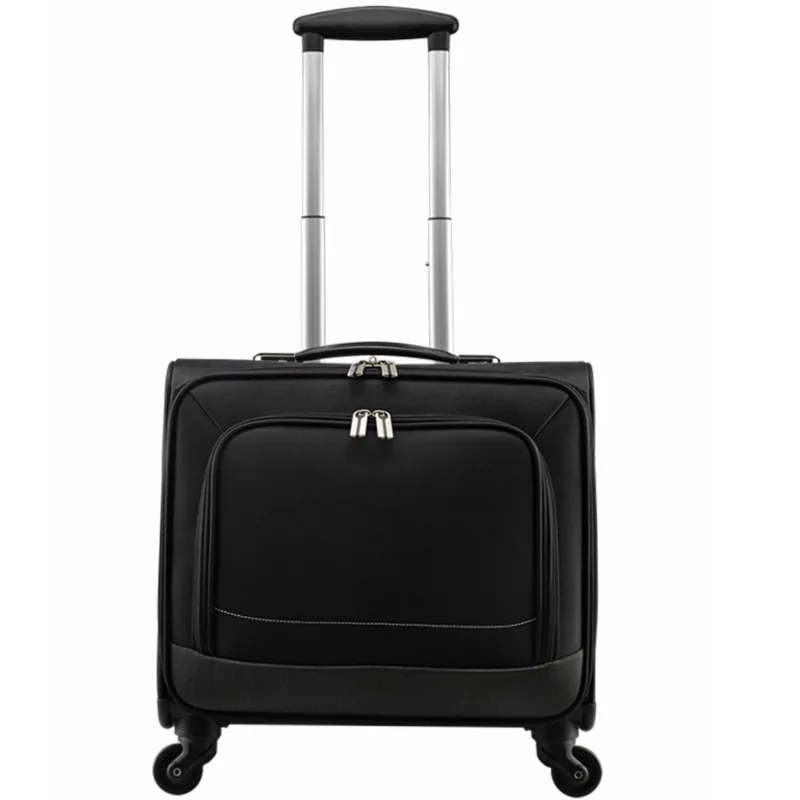 Custom logo  wheel trolley case large Oxford travel luggage suitcase
