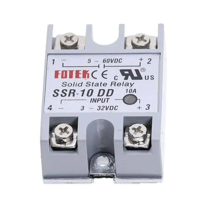 10DD SSR Control voltage 3~32VDC output 5~60VDC DC single phase DC solid state 
