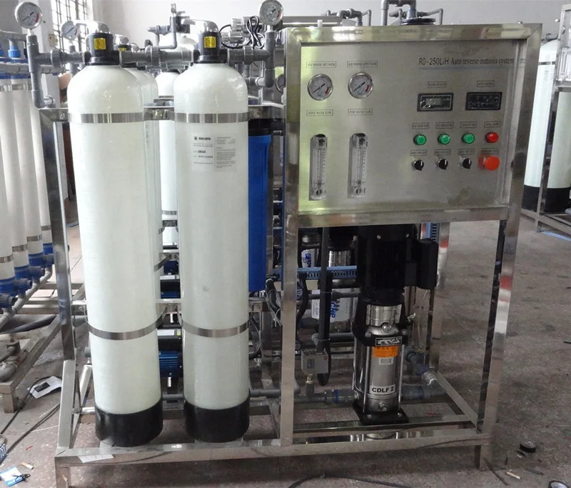 High Efficient 250lph Ro Pure Drinking Water Making Machine With Ce ...