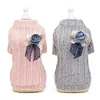 2019 New designer wholesale cheap 2-color rose sweater ropa para perros pet keep warm accessories dog clothes for yorkies