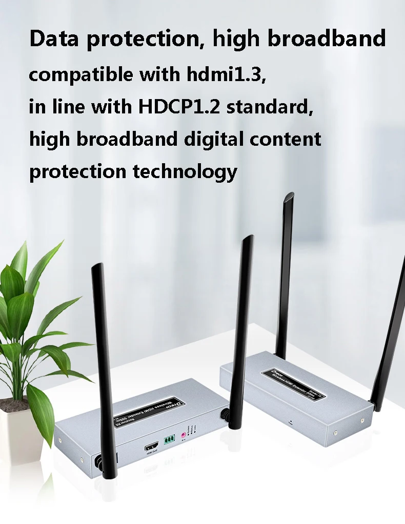Dtech high quality 500m video HD 1080p @ 60hz wireless 4k 3d HDMI rs232 wifi extender long distance