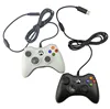 High quality single person portable black and white USB wired gamepad console controller for xbox 360 host computer