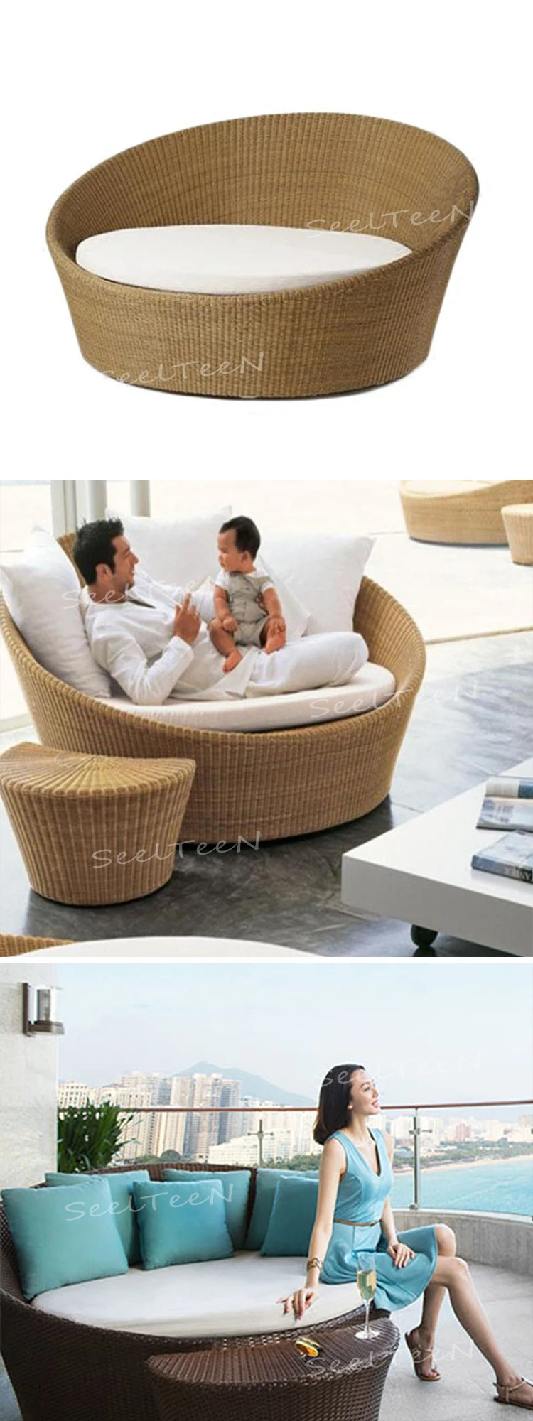 Leisure design rattan dining hotel garden chair outdoor furniture