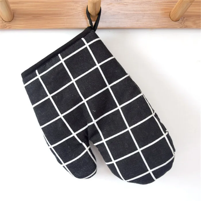 Heat Resistant Kitchen Microwave Oven Gloves Cotton For Baking Cooking Grilling Bbq
