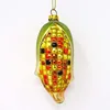 2019 new design hanging glass corn Christmas tree ornaments