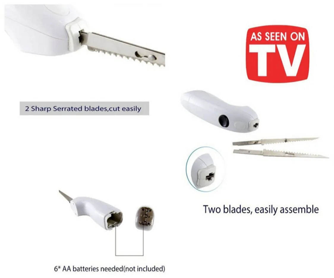 Stainless Steel Steak Knife Electric Meat Vegetable Cleaver Automatic