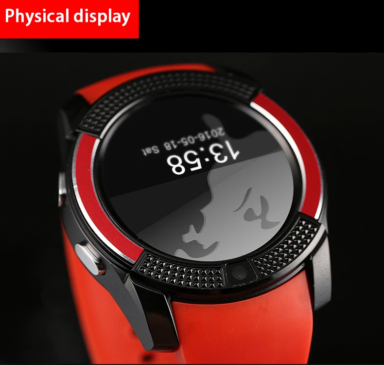 Wholesale Sport Smart Watch IPS Touch Screen V8 Android Adult smart watch with 2G Network and Camera