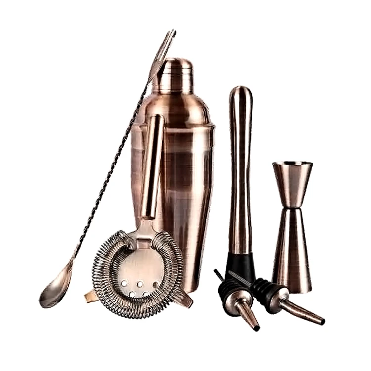 Hiqh Quality Bar Tableware Factory Outlet Bartender 800ml Coated Stainless Steel Shaker Set Boston Bar Bartender Tool Set