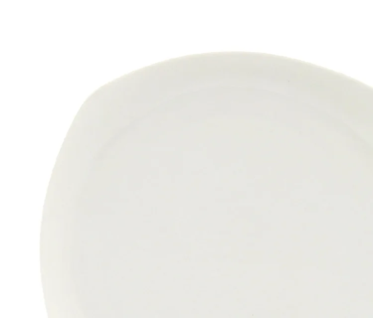 Wholesale ceramic serving dish plate cheap bulk flat white porcelain dinner plates for wedding customized plates