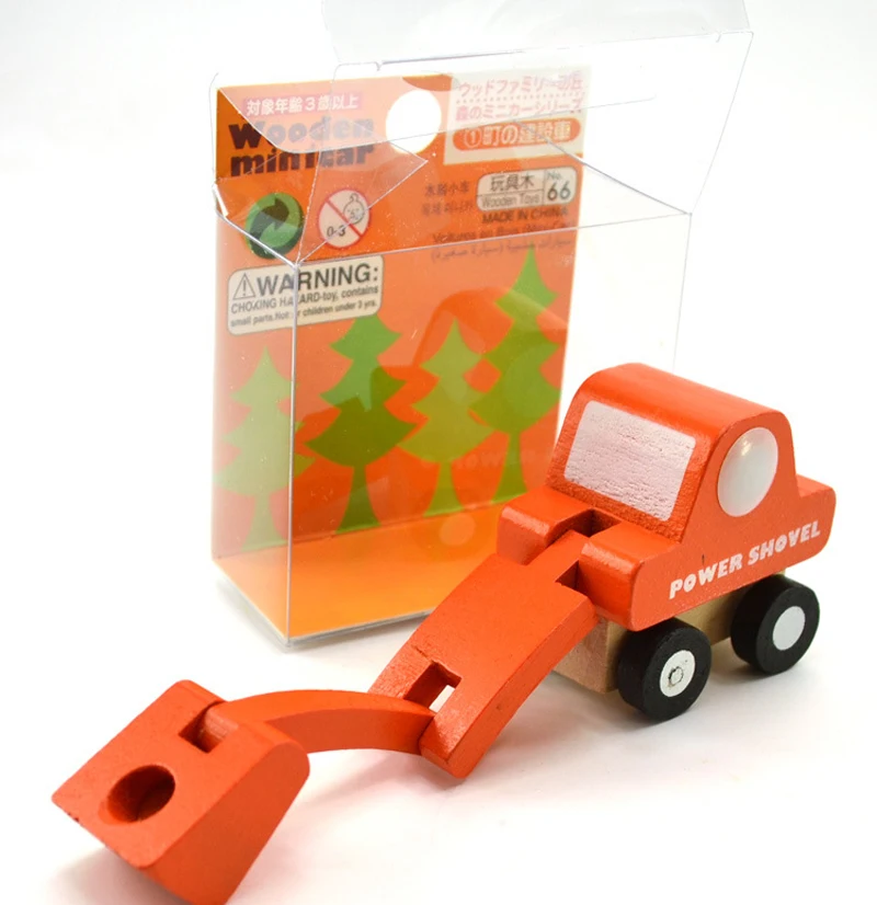 12pcs/set Mini wooden car/airplane/ military vehicle Soft Montessori wooden toys for children with gift box birthday