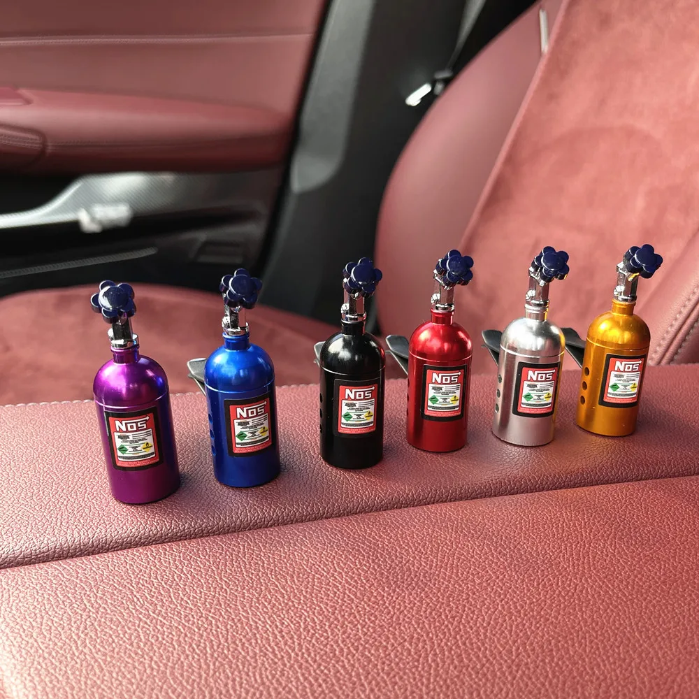 Best-Selling Car Air Vent Decoration Metal for NOS Perfume Nitrogen Cylinder Fragrant Freshener for Cross-Border Comptibility