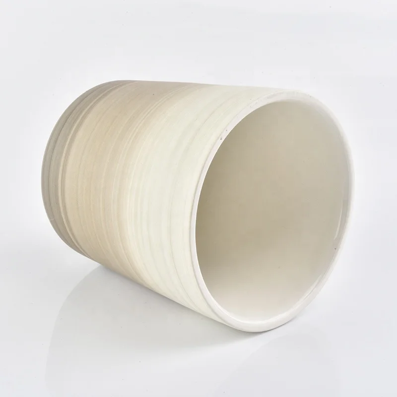 Matte custom candle votive holder ceramic candle container home decor wholesale