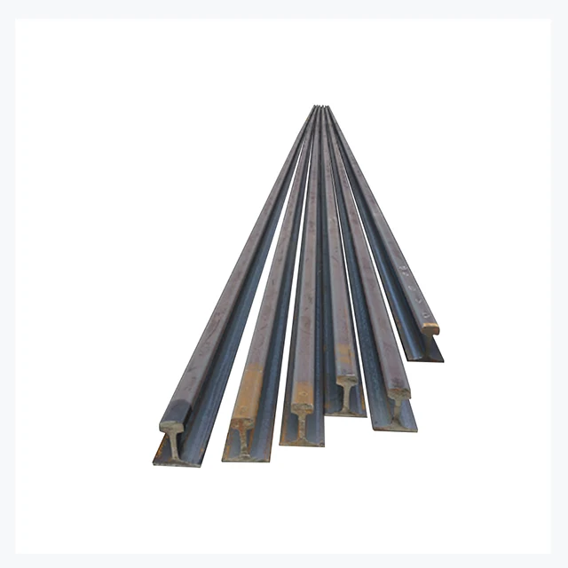 
China manufacturer U71Mn/U75V/U20Mn/U76CrRe 4kg 8kg 12kg 15kg 18kg 22kg 24kg 30kg light steel rail for railway 
