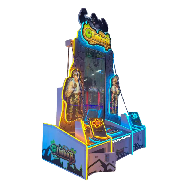 Indoor Metal Rope and Rock Climbing Arcade Machine with 1 Year Warranty English Language for Kids in Shopping Malls manufacture