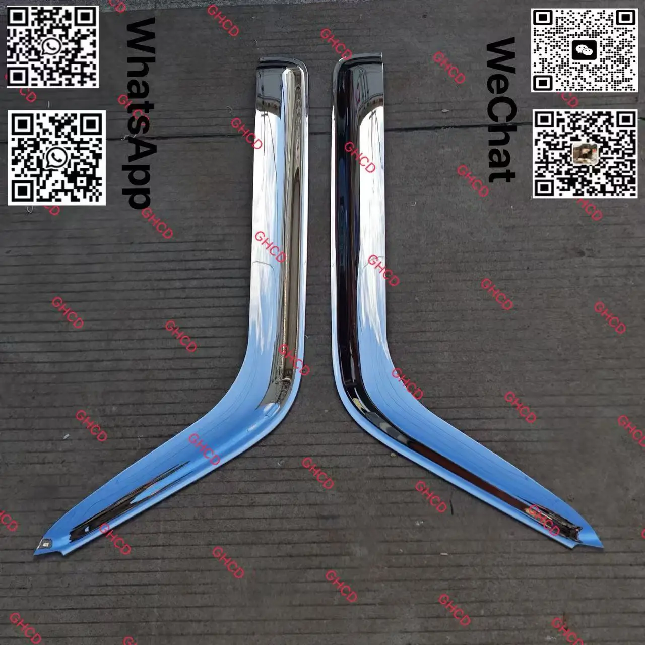 GHCD Hot Product/high Quality Chrome-plated Visor for Japanese Truck ISUZ NQR/ELF/600P (2006-ON) factory