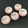 Best quality mini pink crystal apples for christmas decorating