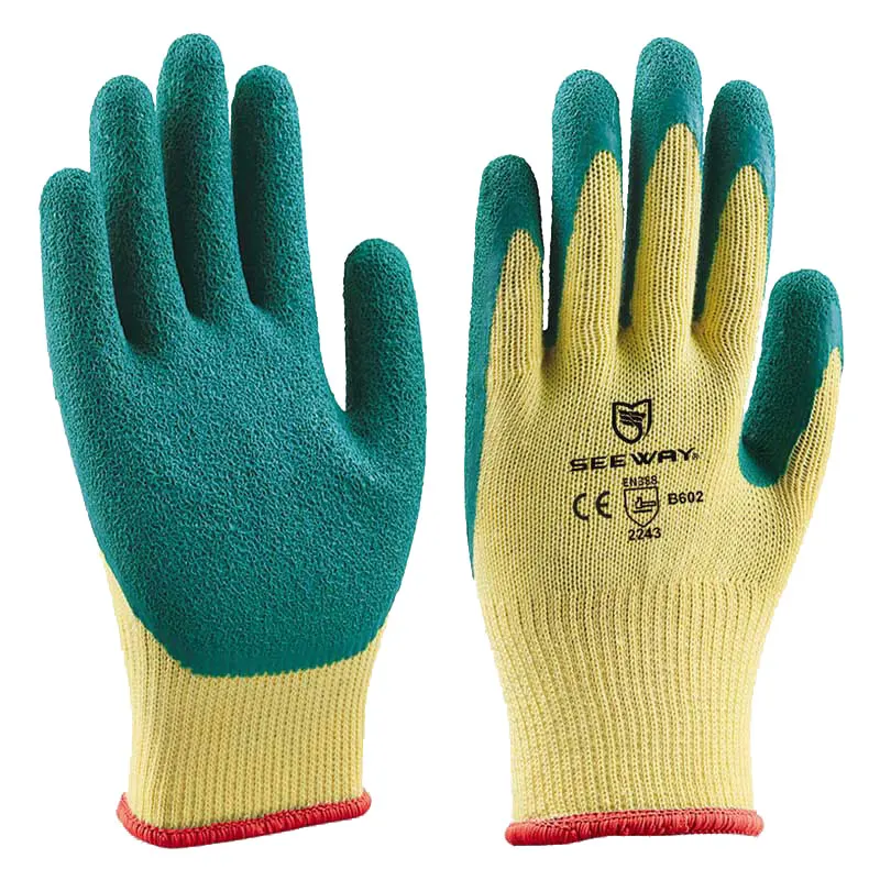 Seeway Industrial Rubber Coated Cotton Hand Gloves - Buy Rubber Hand ...