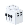 Wholesale USB Travel charger Adapter fast charging dual USB Universal Adapter with EU UK US AU folding plugs all in one