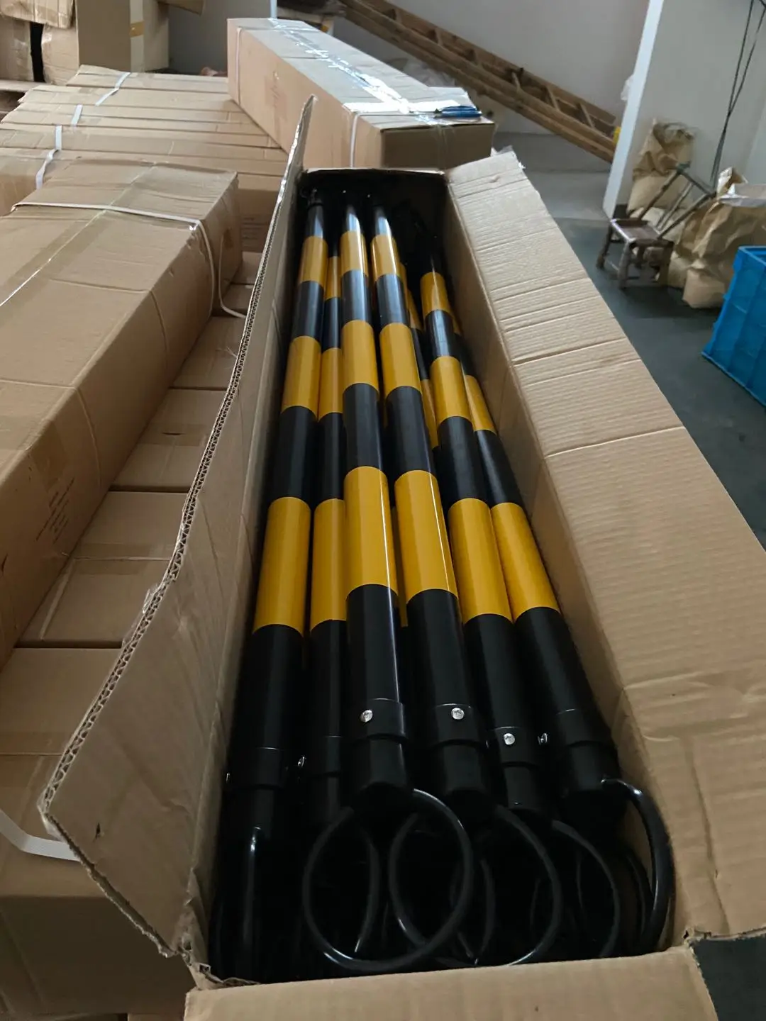 2.2m 3m Pvc Retractable Collapsible Plastic Traffic Cone Connect Bars