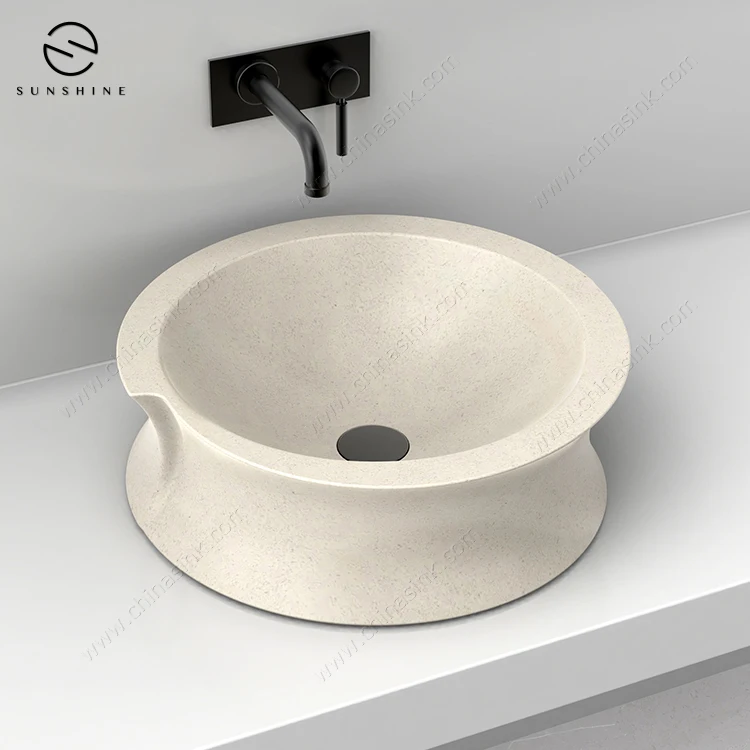 New Design Modern Limestone Marble Wash Hand Basins For Bathroom