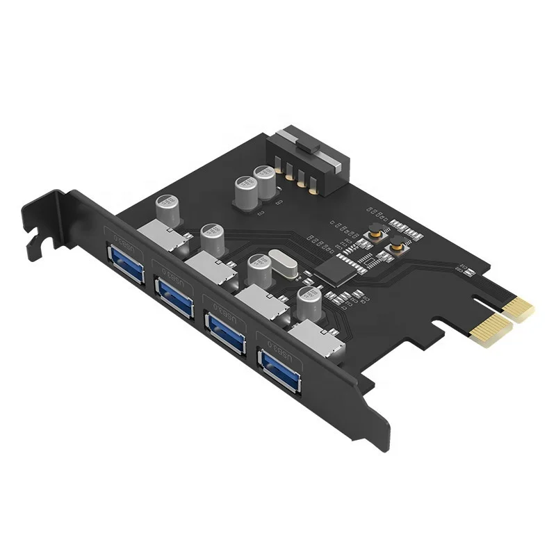 Pcie To 4 Port Usb 3.0 Pcie Adapter Pci Express Usb 3.0 4 Port Hub 5